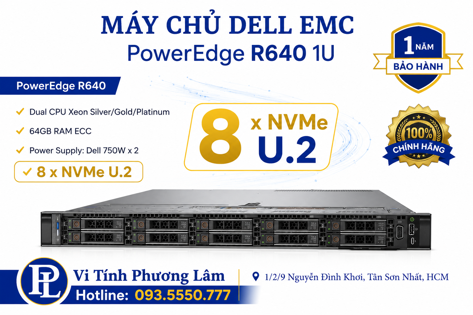 DELL EMC PowerEdge R640 | 10 Bay 2.5